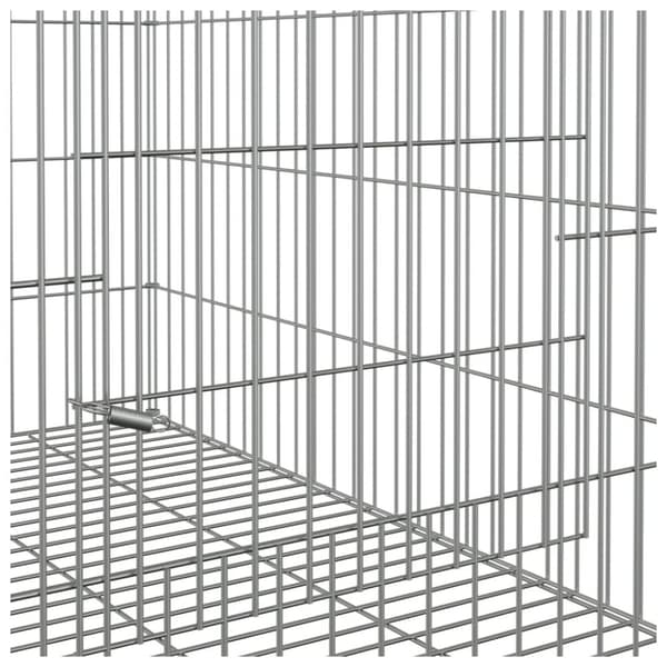 vidaXL Kaninbur 78x54x54 cm galvanisert jern