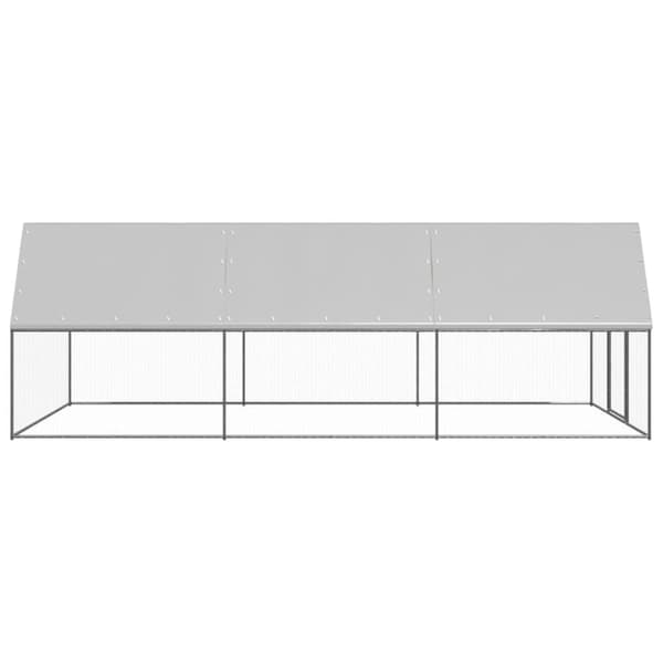 vidaXL Ulkotilan kanahäkki 3x6x2 m galvanoitu teräs