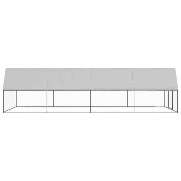 vidaXL hønsegård 3x8x2 m galvaniseret stål