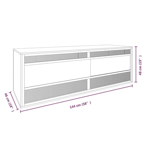 vidaXL terrarium 144x46x48 cm konstrueret træ