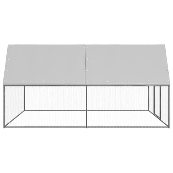 vidaXL Ulkotilan kanahäkki 3x4x2 m galvanoitu teräs