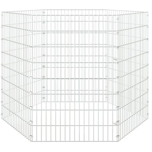 vidaXL Eläinhäkki Free Range 6-paneelia 54x80 cm galvanoitu rauta