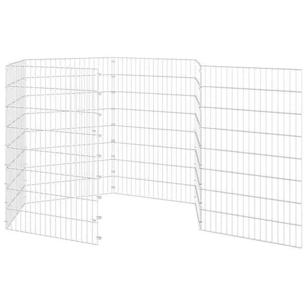 vidaXL Eläinhäkki Free Range 6-paneelia 54x80 cm galvanoitu rauta