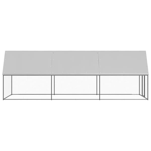 vidaXL Ulkotilan kanahäkki 2x6x2 m galvanoitu teräs