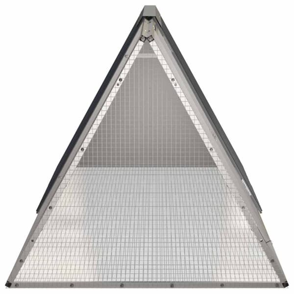vidaXL kaninbur 201,5x80,5x71 cm galvaniseret stål antracitgrå