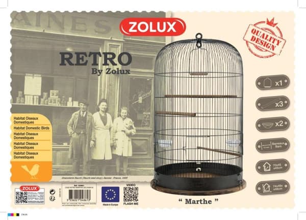 Fuglebur Zolux Retro Marthe