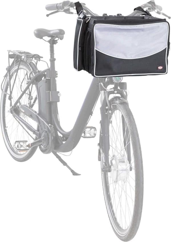 Trixie fram cykel husdjurshållare, grå, 41×26×26 cm