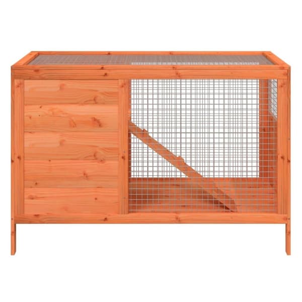 vidaXL Kaninbur brun 103x44x69,5 cm massiv furu