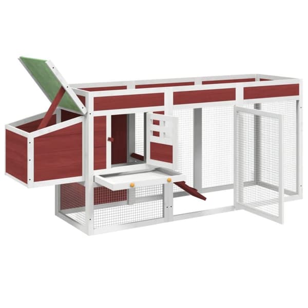 vidaXL Kanankoppi mokka 204x50x84 cm täysi mänty