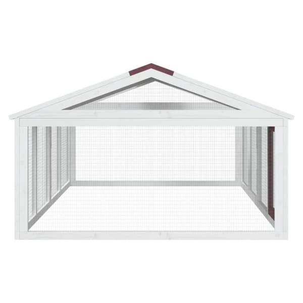 vidaXL Utomhusbur brun 200x112,5x74 cm massiv furu