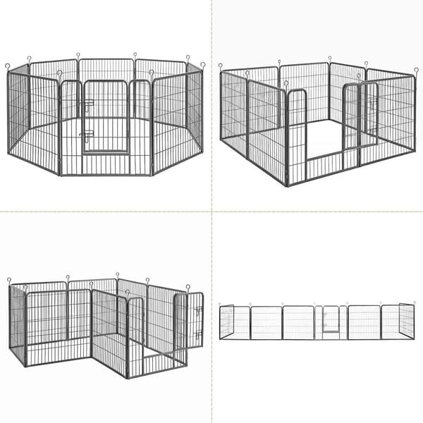 Rootz Puppyren - Animal Run - Små kæledyr - Grå - 80 x 80 cm pr. element