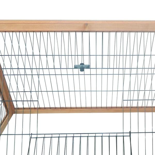 Rootz Lille Dyrebur - Kaninbur - Dyrebur - Dyrebur - Vejrbestandig - Gul - 116 cm x 62,2 cm x 52,5 cm