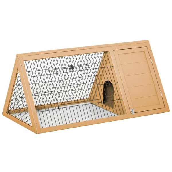 Rootz Lille Dyrebur - Kaninbur - Dyrebur - Dyrebur - Vejrbestandig - Gul - 116 cm x 62,2 cm x 52,5 cm