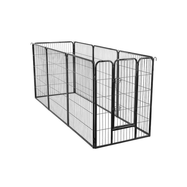 Rootz Cage - Udendørs kabinet - Kæledyrsbur - Udendørs bur - Bærbart bur - Heavy-Duty bur - Metalbur - Metal - Sort - 77 x 100 cm (B x H)