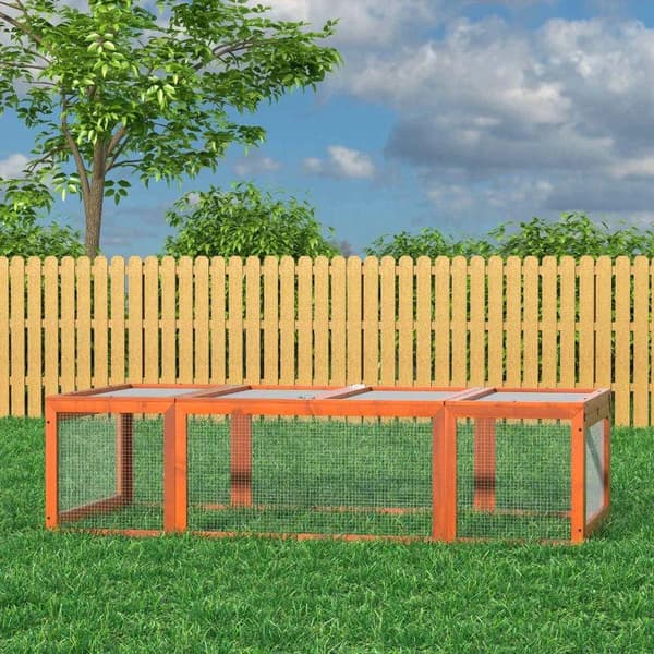 Rootz Animal Hutch - Small Animal Hutch - Small Animal Run - Kan åbnes - 180L x 90W x 48H cm