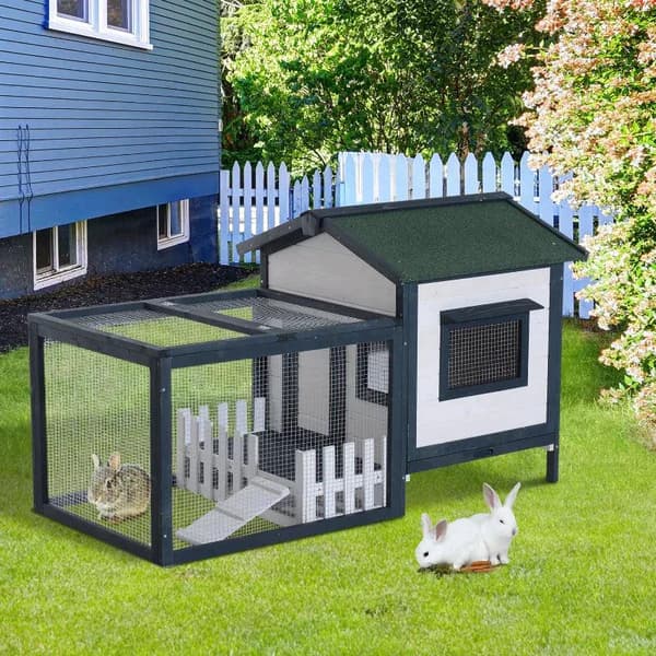 Rootz Animal Hutch - Kaninkota - Kota - Pieneläinkota - Vihreä/Valkoinen