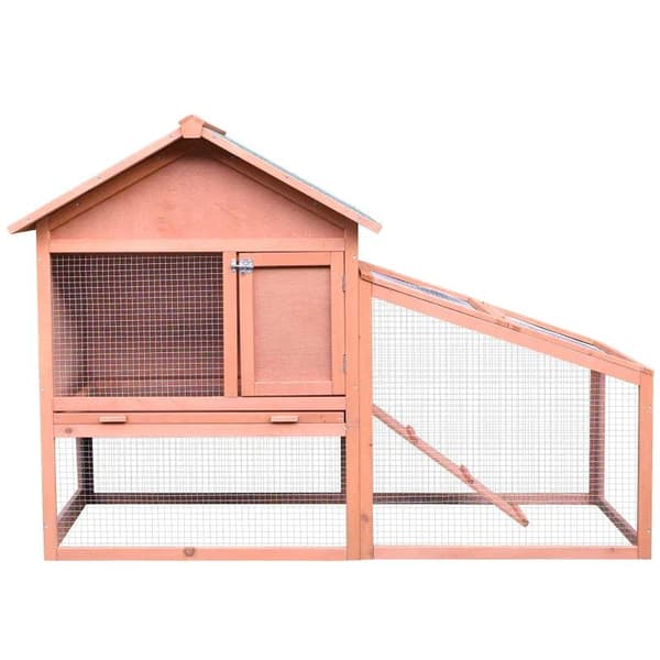 Rootz Lille Dyrebur - Kaninbur - Træhytte - Dyrebur - Dyrebur - 144 x 64,5 x 100 cm