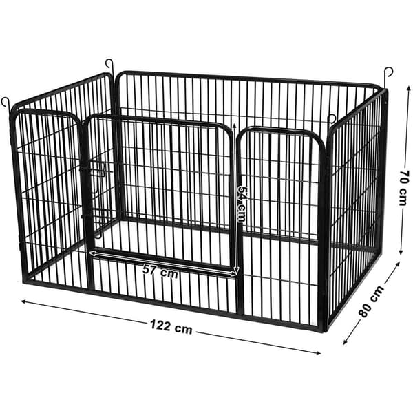 Rootz Puppy kravlegård - Hundehus - Puppy Run - Bænk - Hunde - 122 x 80 x 70 cm