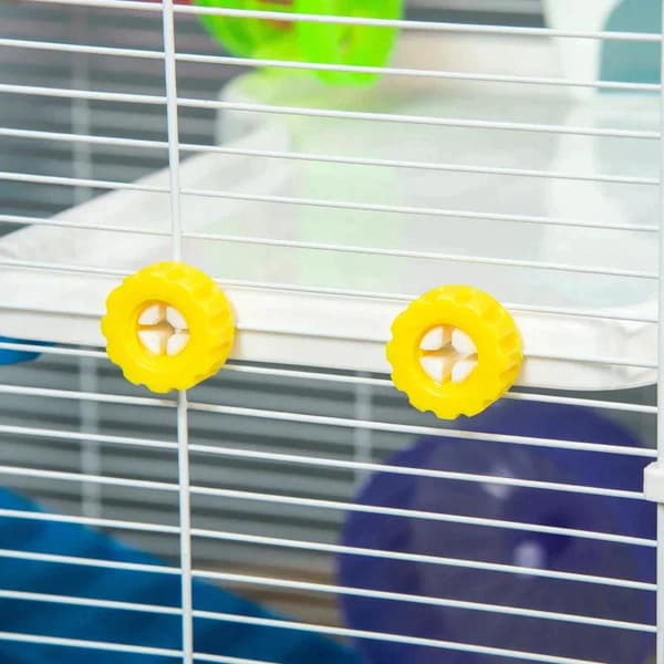 Rootzin hamsterin häkki - Suuri hamsterin häkki - Monikerroksinen Gerbil Haven - Pienjyrsijätalo - Tunneliputkijärjestelmä - Vesipullolla - Harjoitusp