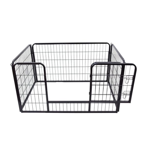 Rootz Outdoor Habitat for Bunnies / Kaniner / Hvalpe - Sort - Stål - cm x 31,5 cm x 27,6 cm