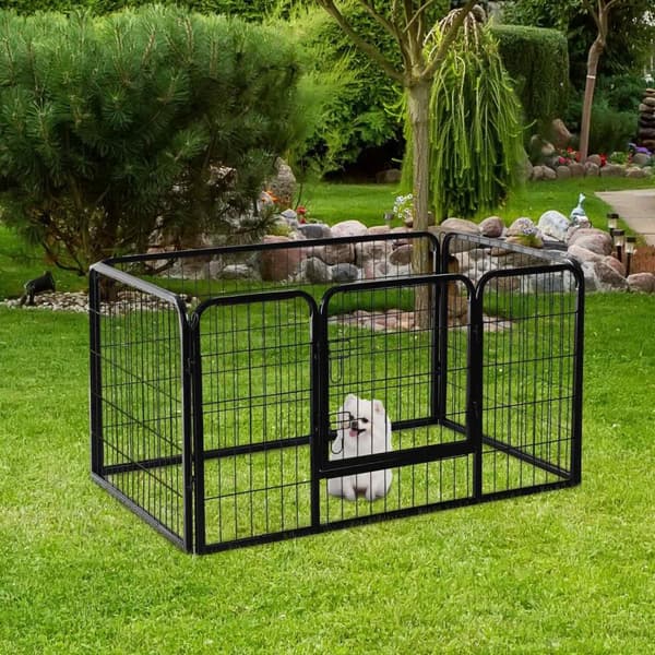 Rootz Outdoor Habitat for Bunnies / Kaniner / Hvalpe - Sort - Stål - cm x 31,5 cm x 27,6 cm