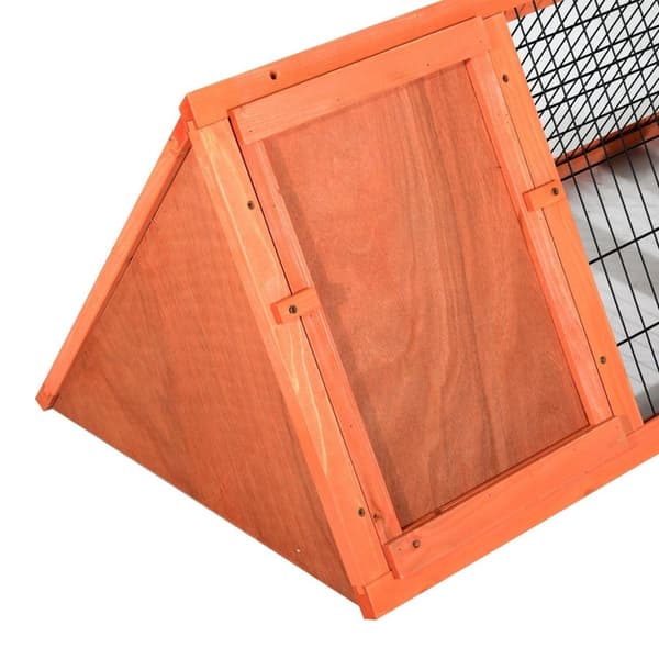 Rootz kaninhytte - Oranje - Fyrtræ - 46,46 cm x 19,69 cm x 17,72 cm