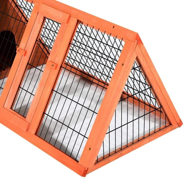 Rootz kaninhytte - Oranje - Fyrtræ - 46,46 cm x 19,69 cm x 17,72 cm