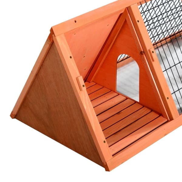 Rootz kaninhytte - Oranje - Fyrtræ - 46,46 cm x 19,69 cm x 17,72 cm