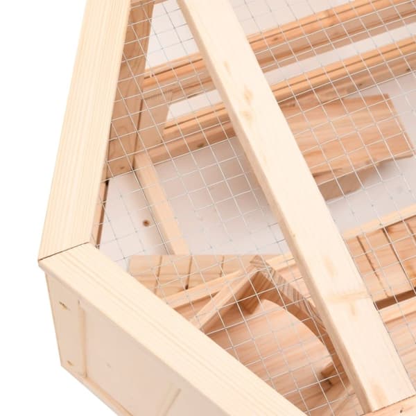 vidaXL Hamsterbur 80x40x43 cm heltre gran