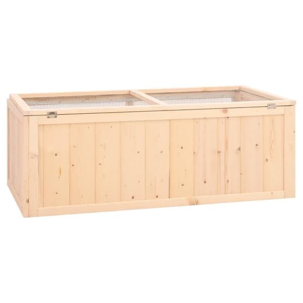 vidaXL hamsterbur 104x52x38 cm massivt fyrretræ