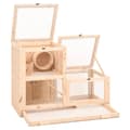 Miniatyrbilde 3 av 9: vidaXL Hamsterbur 81x40x60 cm heltre gran