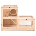 Miniatyrbilde 4 av 9: vidaXL Hamsterbur 81x40x60 cm heltre gran