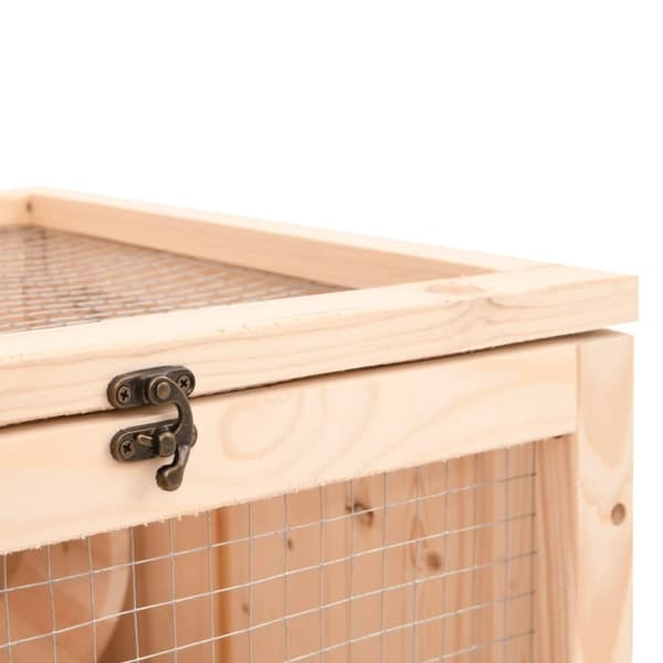 vidaXL Hamsterbur 81x40x60 cm heltre gran