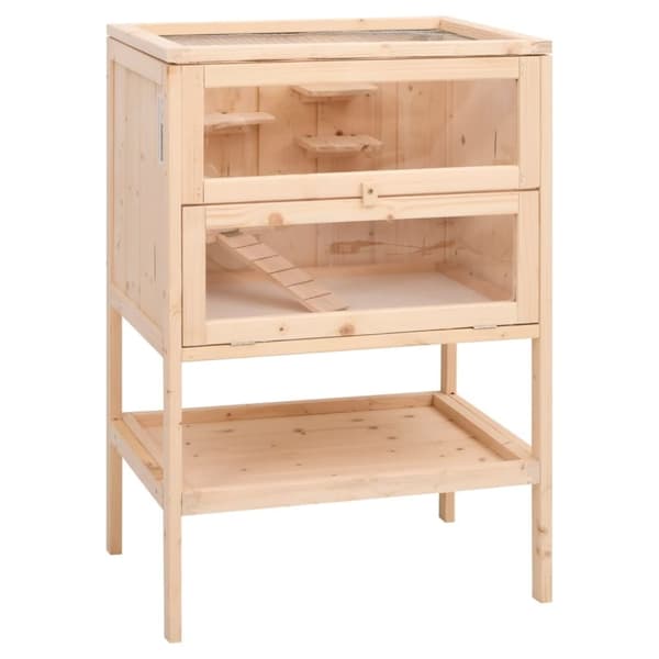 vidaXL Hamsterin häkki 55x40x80 cm täysi kuusi