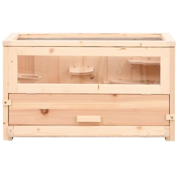 vidaXL Hamsterin häkki 60x30x35 cm täysi kuusi