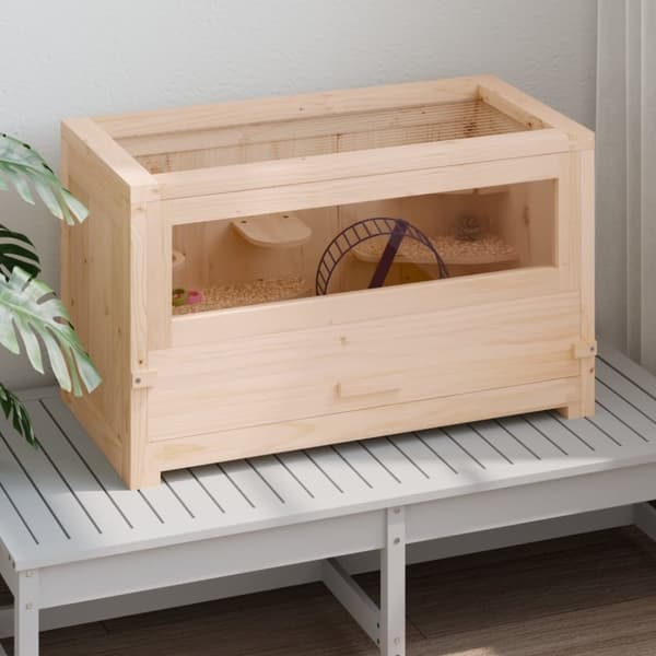 vidaXL Hamsterin häkki 60x30x35 cm täysi kuusi