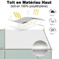 Miniatyrbild 3 av 4: LZQ hönshus med lås 3x8x2m galvaniserat stål för små husdjur