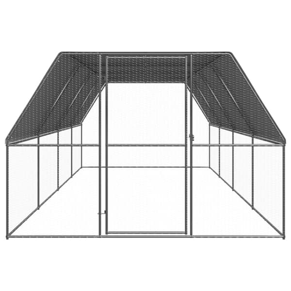 hønsegård 3x8x2 m galvaniseret stål