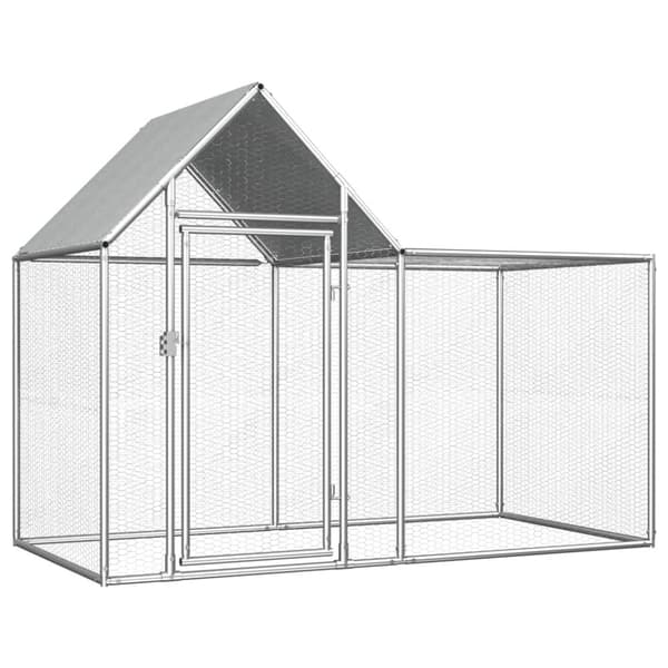 hønsegård 2x1x1,5 m galvaniseret stål