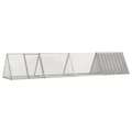 Miniatyrbillede 1 af 6: kaninbur 403,5x80,5x71 cm galvaniseret stål grå