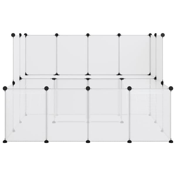 Smådjursbur transparent 143x107x93 cm PP och stål