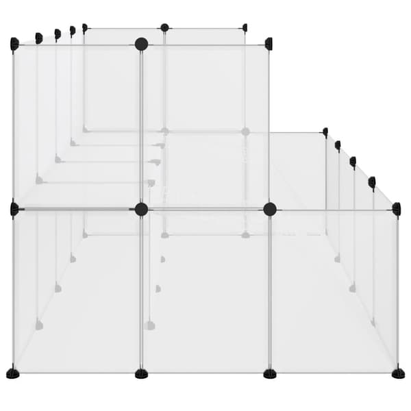 Smådjursbur transparent 143x107x93 cm PP och stål