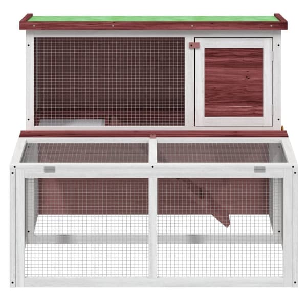 Kaninbur mocka 102x90x84,5 cm massiv furu