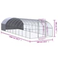 Miniatyrbillede 9 af 9: hønsehus 3x10x2 m galvaniseret stål