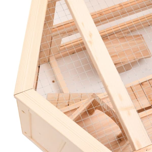 hamsterbur 80x40x43 cm massivt fyrretræ