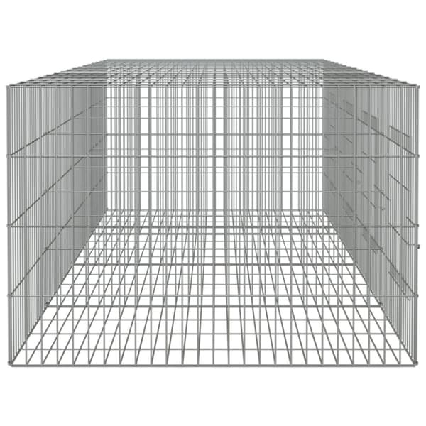 Kaninhage 2 paneler 217x79x54 cm galvaniserat järn