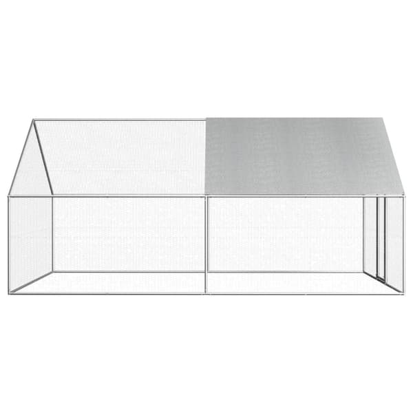 vidaXL Ulkotilan kanahäkki galvanoitu teräs 2,75x4x1,92 m -  Pieneläinten kopit & häkit