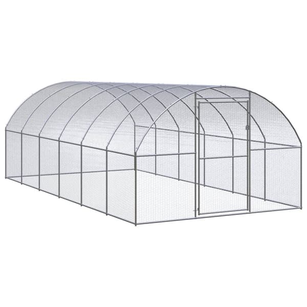 vidaXL hønsehus 3x6x2 m galvaniseret stål -  Huse & bure til små dyr