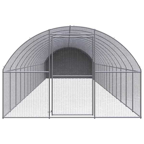 vidaXL Kanojen ulkohäkki 3x16x2 m galvanoitu teräs -  Pieneläinten kopit & häkit