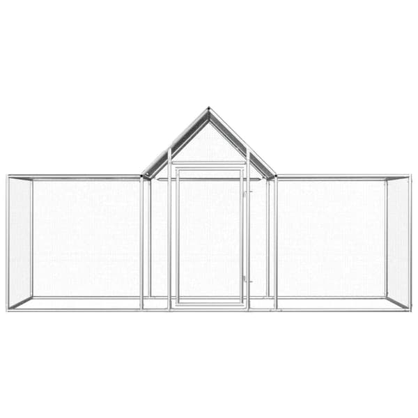 vidaXL Kanahäkki 3x1x1,5 m galvanoitu teräs -  Pieneläinten kopit & häkit